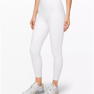 White Lululemon align leggings